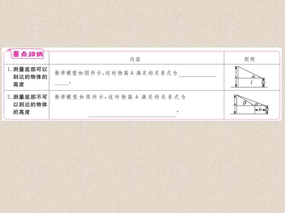 北师大版九年级数学下册练习课件：1.6 利用三角函数测高_第2页