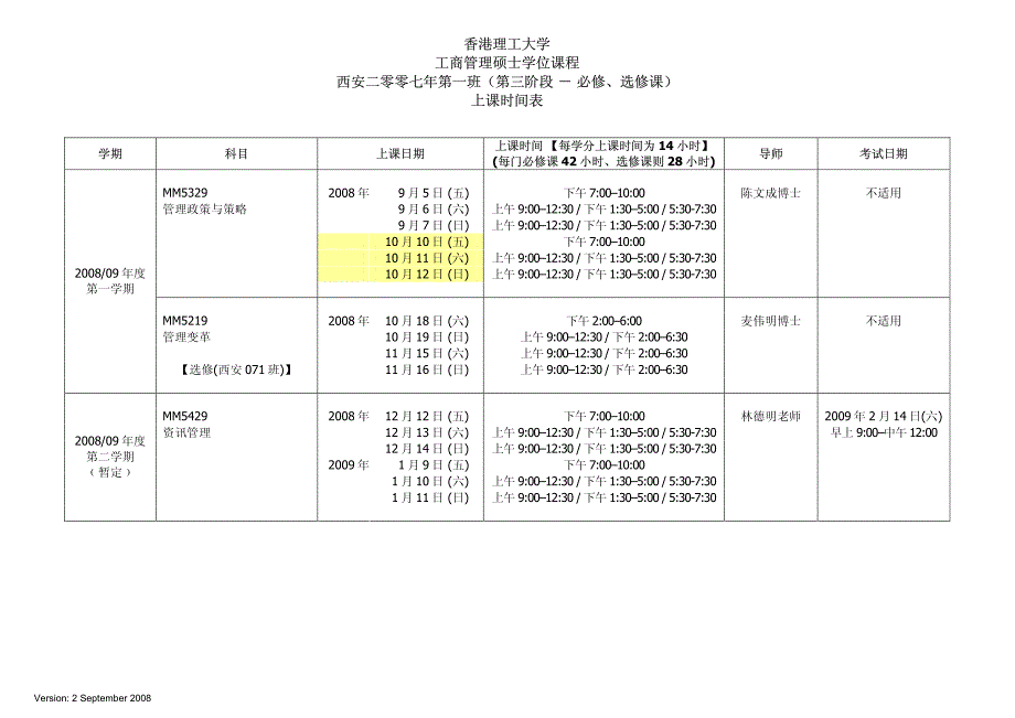 香港理工大学 工商管理硕士学位课程_第1页