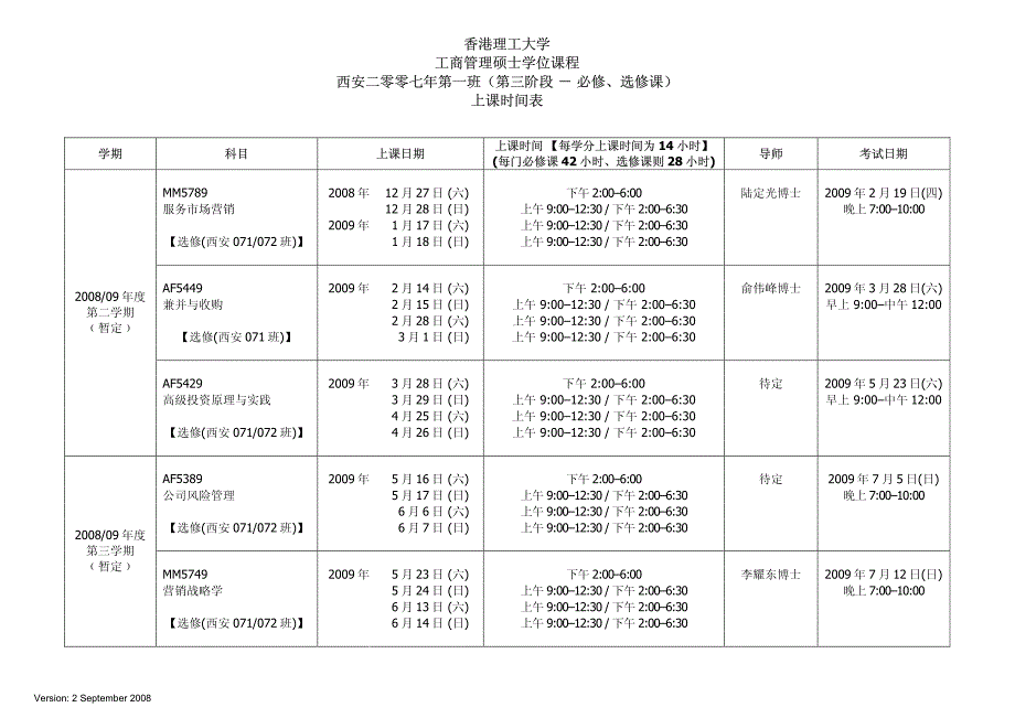 香港理工大学 工商管理硕士学位课程_第2页