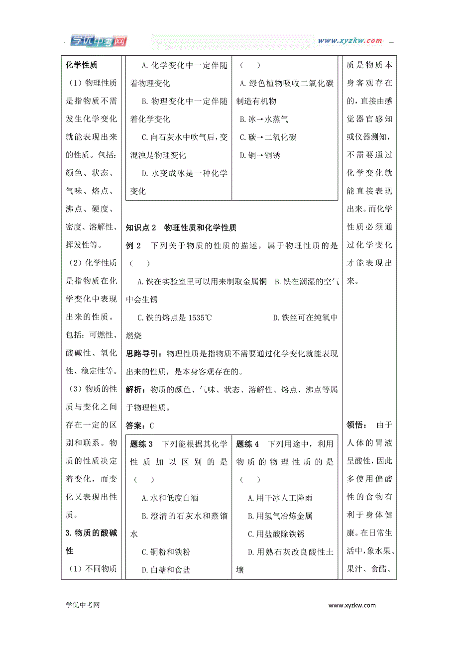 《物理性质和化学性质》同步练习1（浙教版七年级上）_第2页