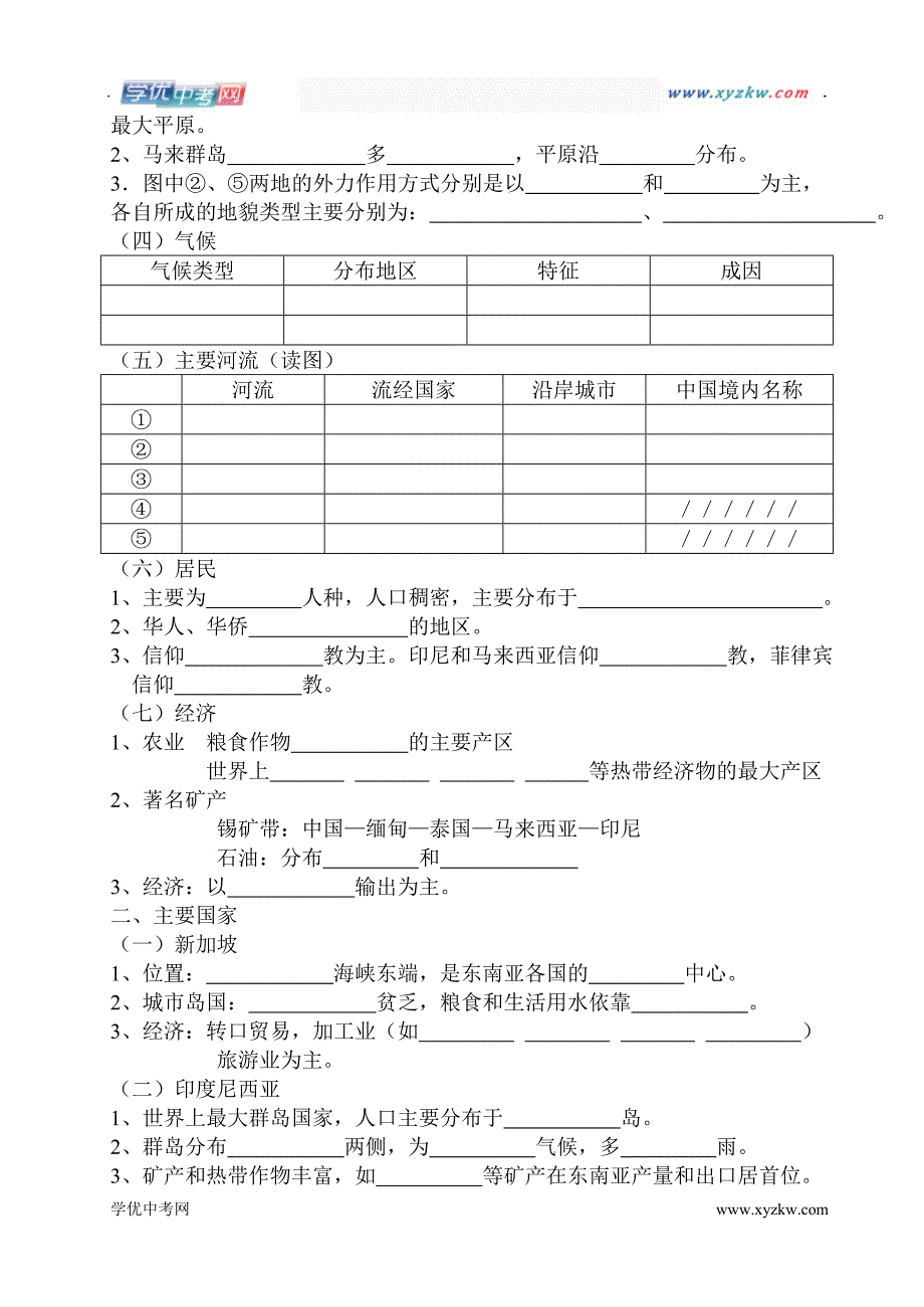 《东南亚》同步练习5（人教新课标七年级下）_第2页