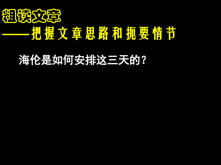 课外阅读汇报课《假如给我三天光明》_第4页