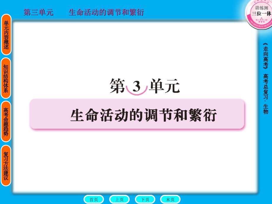 2011年高考生物第一轮总复习3章头_第1页