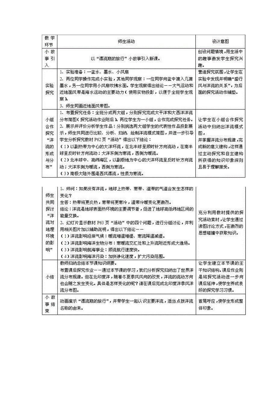 洋流”探究式教学设计_第3页