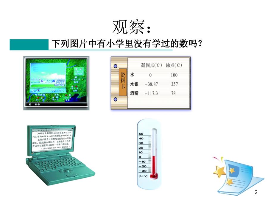 (苏科版七年级上)数学：2.1比0小的数_第2页