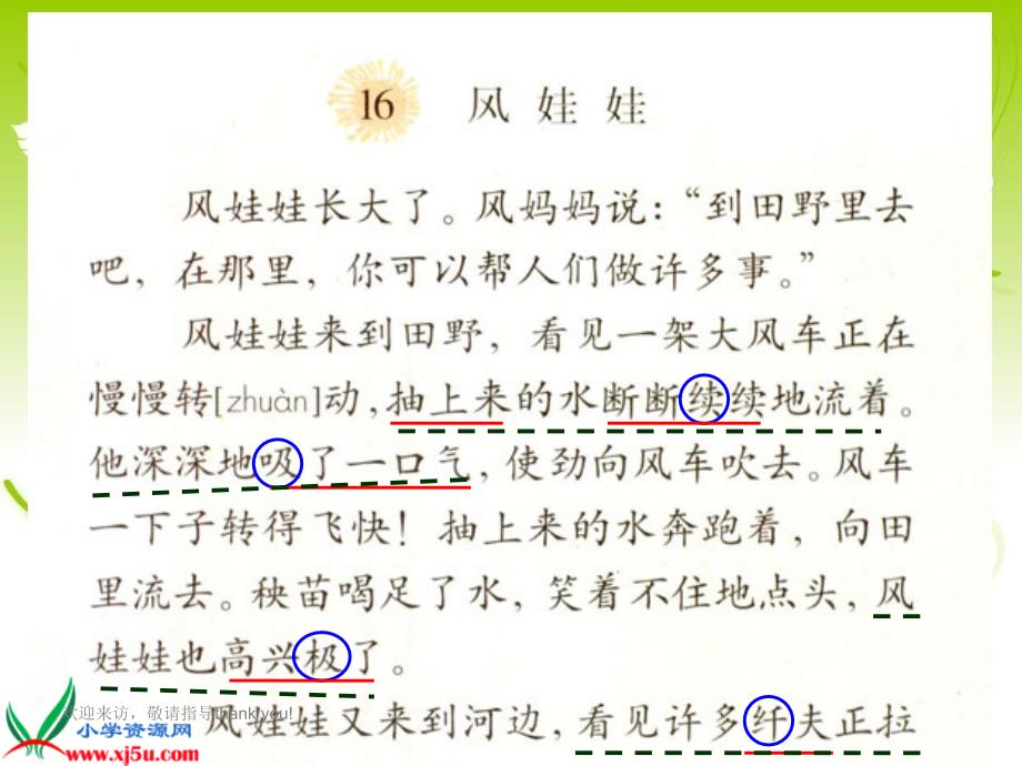 新课标人教版二年级语文上册《风娃娃》教学_第3页