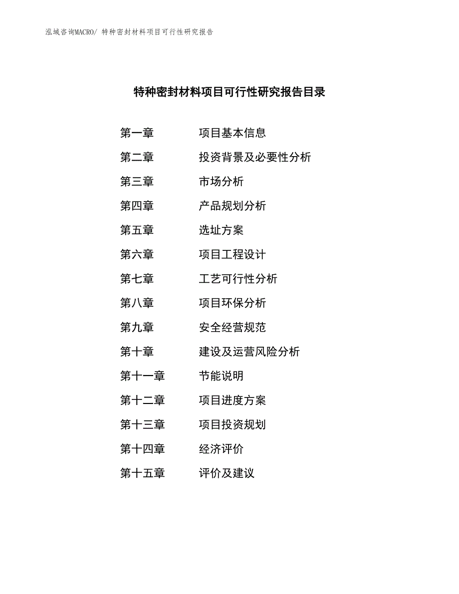 特种密封材料项目可行性研究报告_第3页