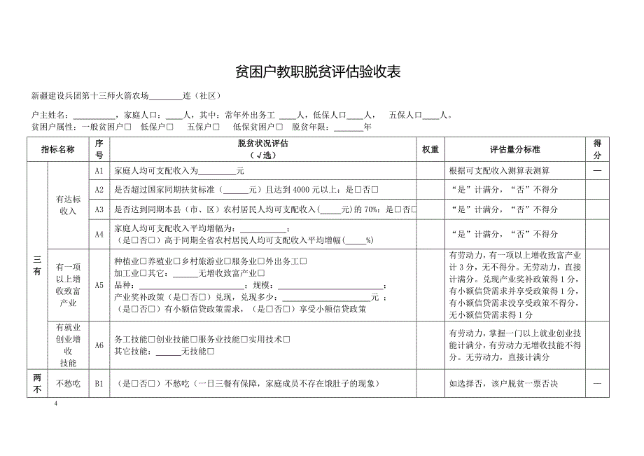 贫困户脱贫档案(修改)_第4页