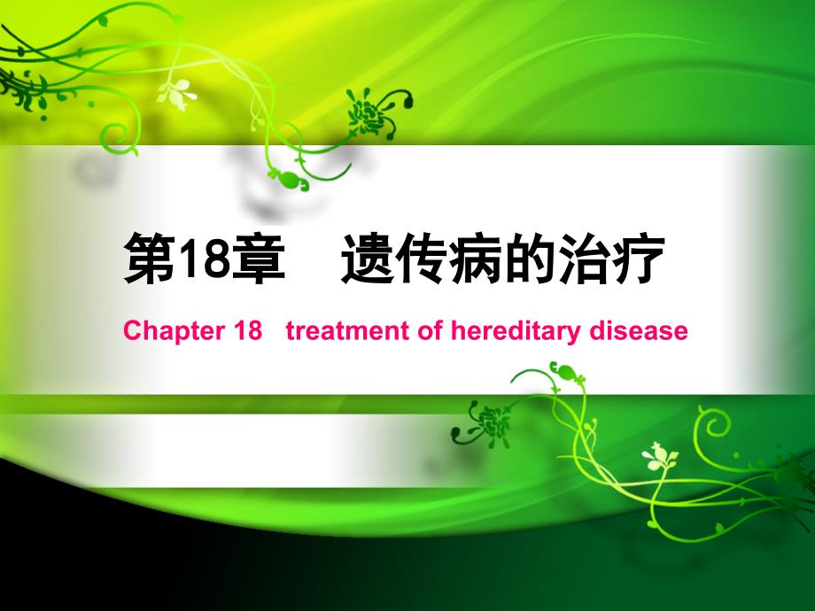 遗传病的治疗2013(中医)_第1页