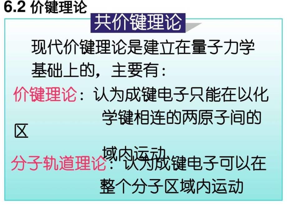 大学化学(无机类)价键理论(授课讲义)_第3页