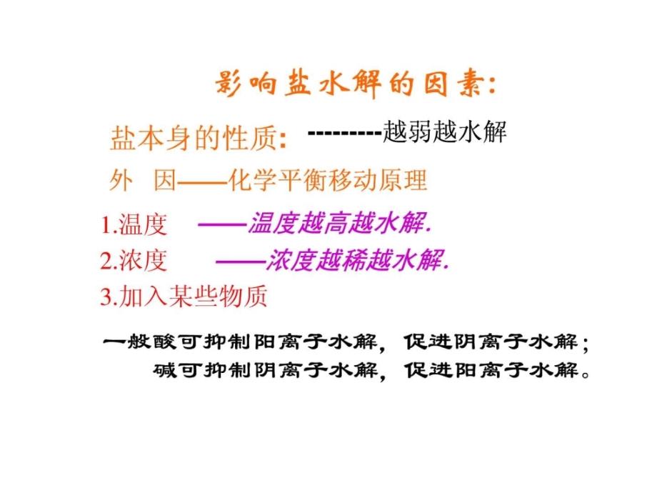 盐类的水解的 应用1.ppt(上杭高级中学公开课课件)__第4页