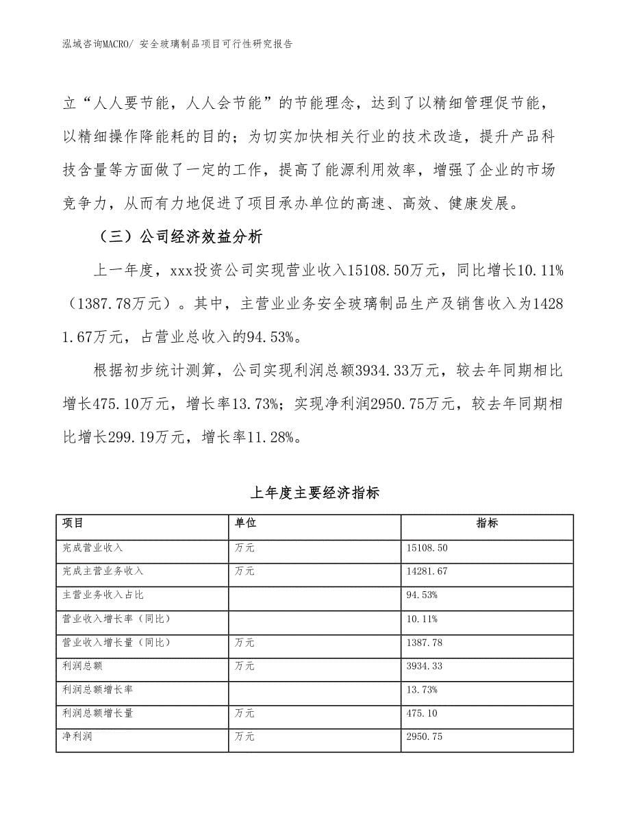 安全玻璃制品项目可行性研究报告_第5页