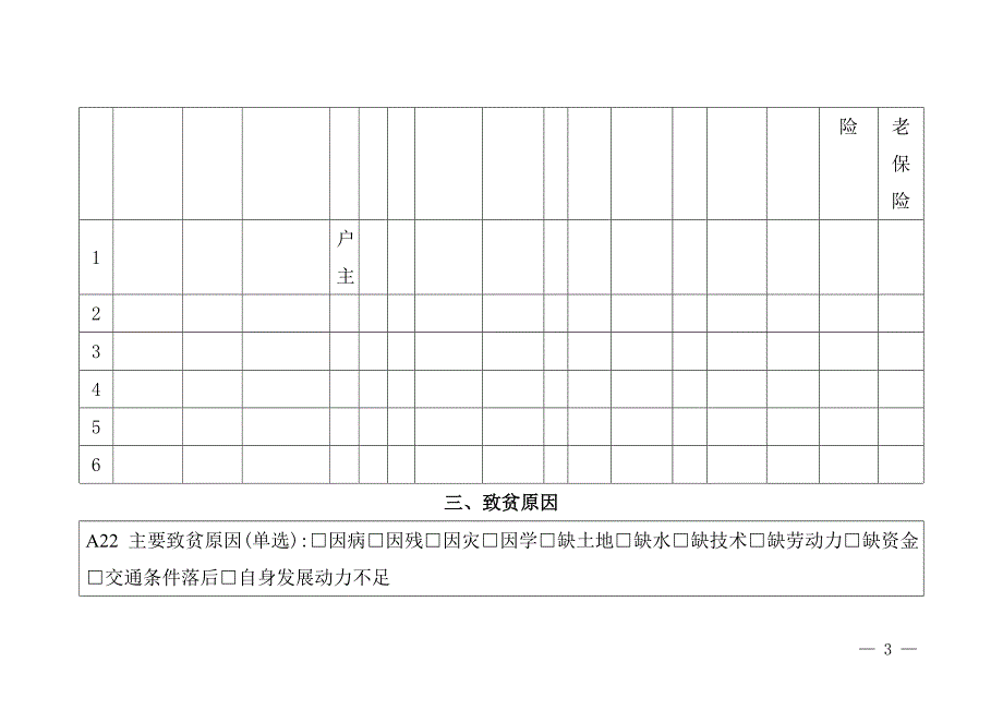 贫困户信息采集统计表_第3页