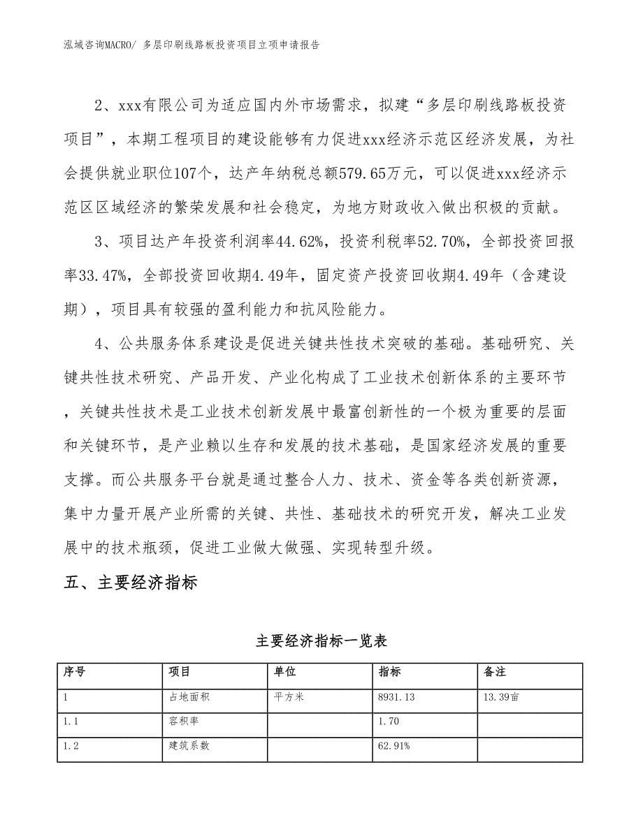 多层印刷线路板投资项目立项申请报告_第5页