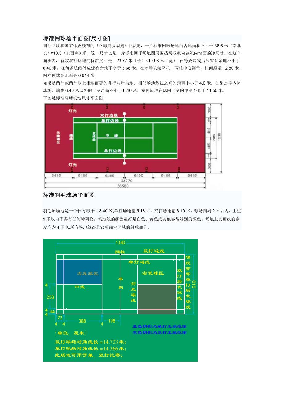 [建筑]建筑设计运动场地尺寸_第1页