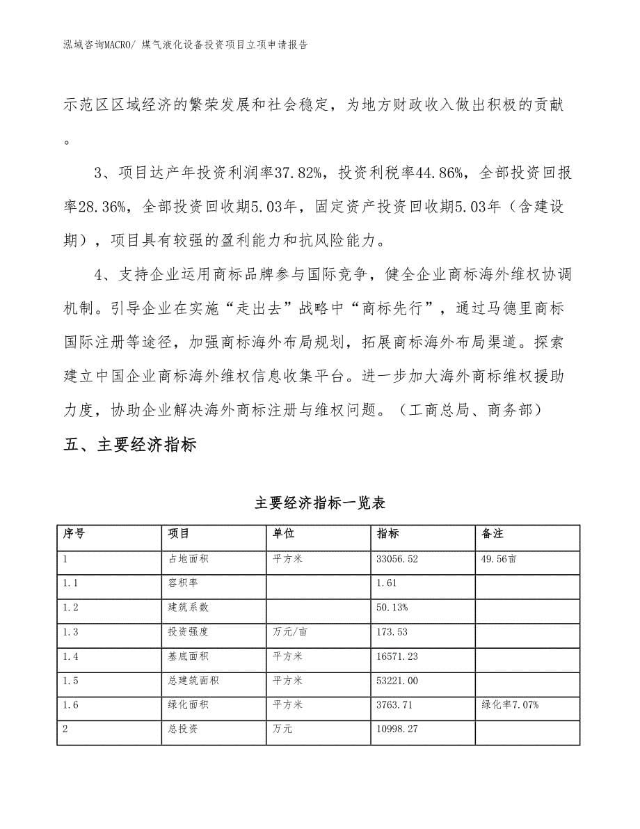 煤气液化设备投资项目立项申请报告_第5页