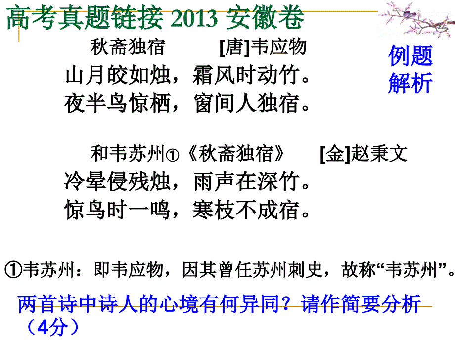 诗歌比较、评价鉴赏_第3页