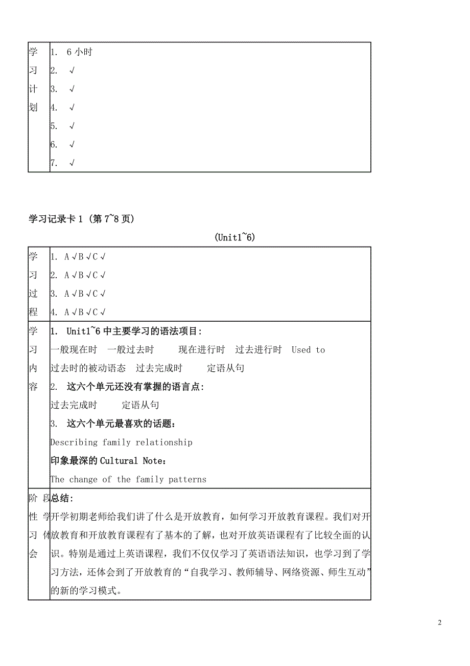 2019电大本科开放英语3形成性考核册答案必考重点(最全最准) (2)_第2页