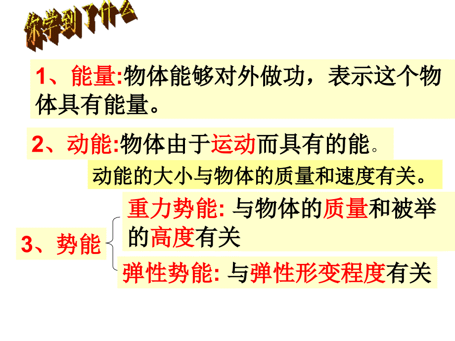 九年级物理-机械能及其转化讲课_第1页