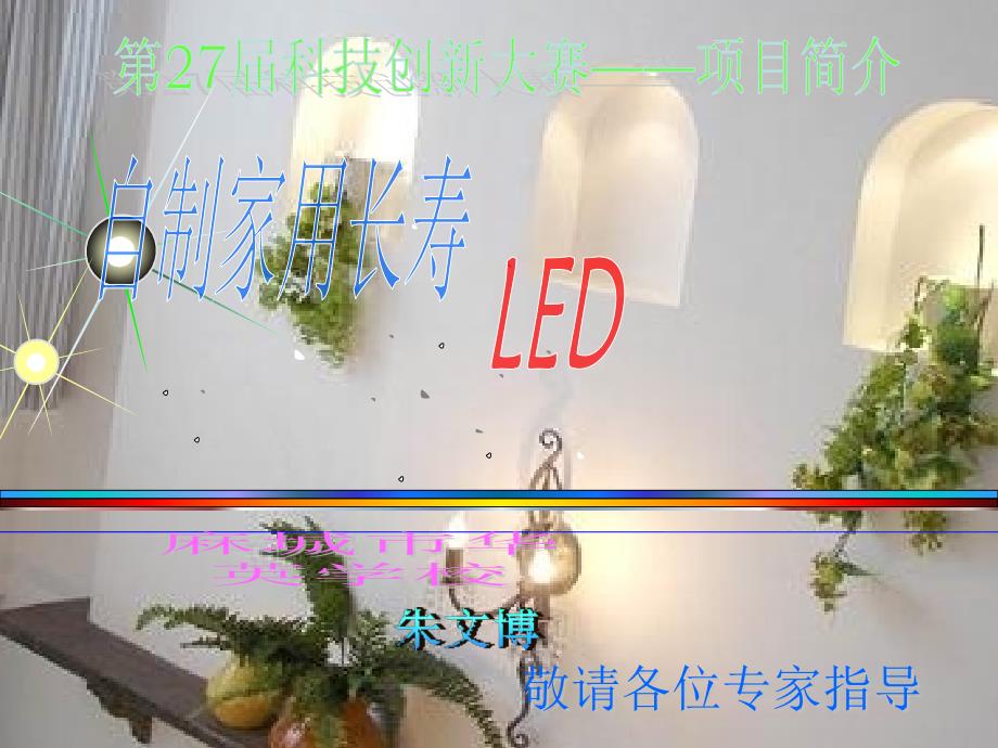 自制家用长寿led节能灯--项目简介_第1页