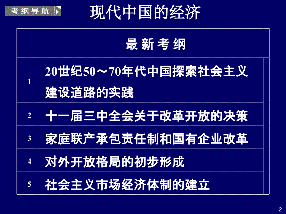 高考一轮复习改革开放的强国之路_第2页