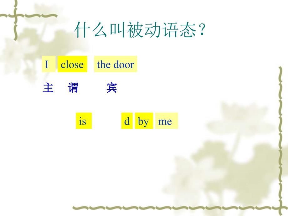 陕西省汉中市铺镇初级中学中考英语专题复习被动语态课件_第2页