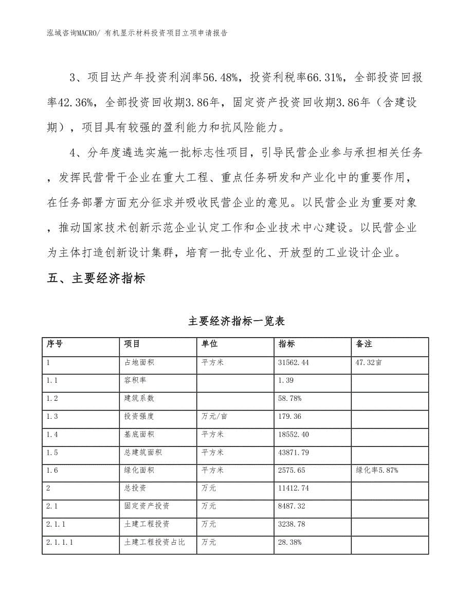 有机显示材料投资项目立项申请报告_第5页