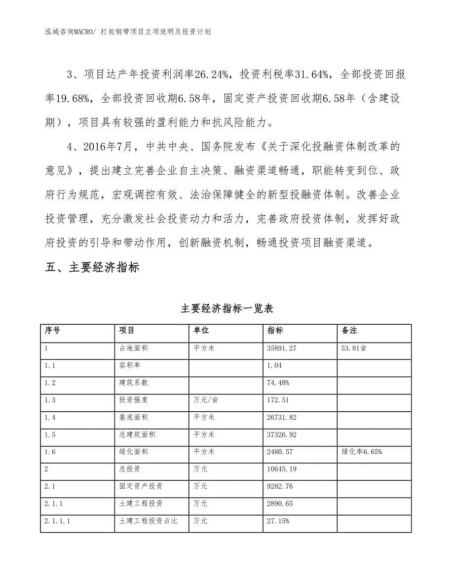 打包钢带项目立项说明及投资计划_第5页