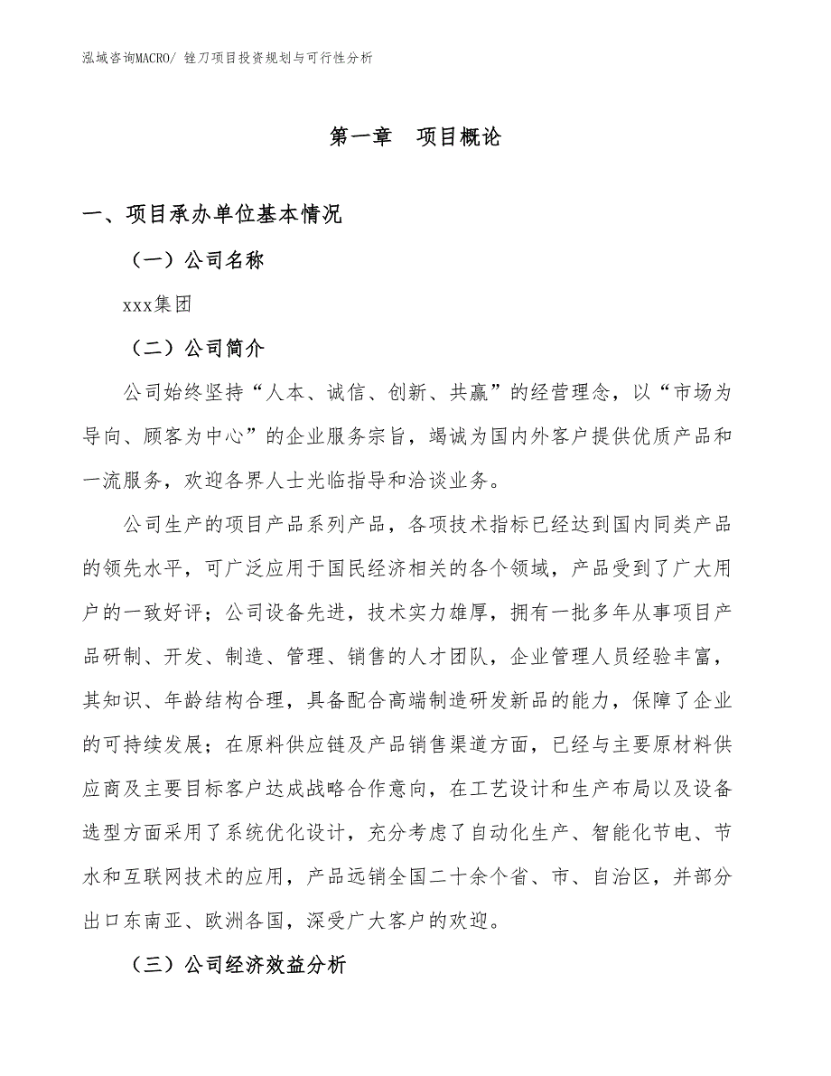 锉刀项目投资规划与可行性分析_第3页