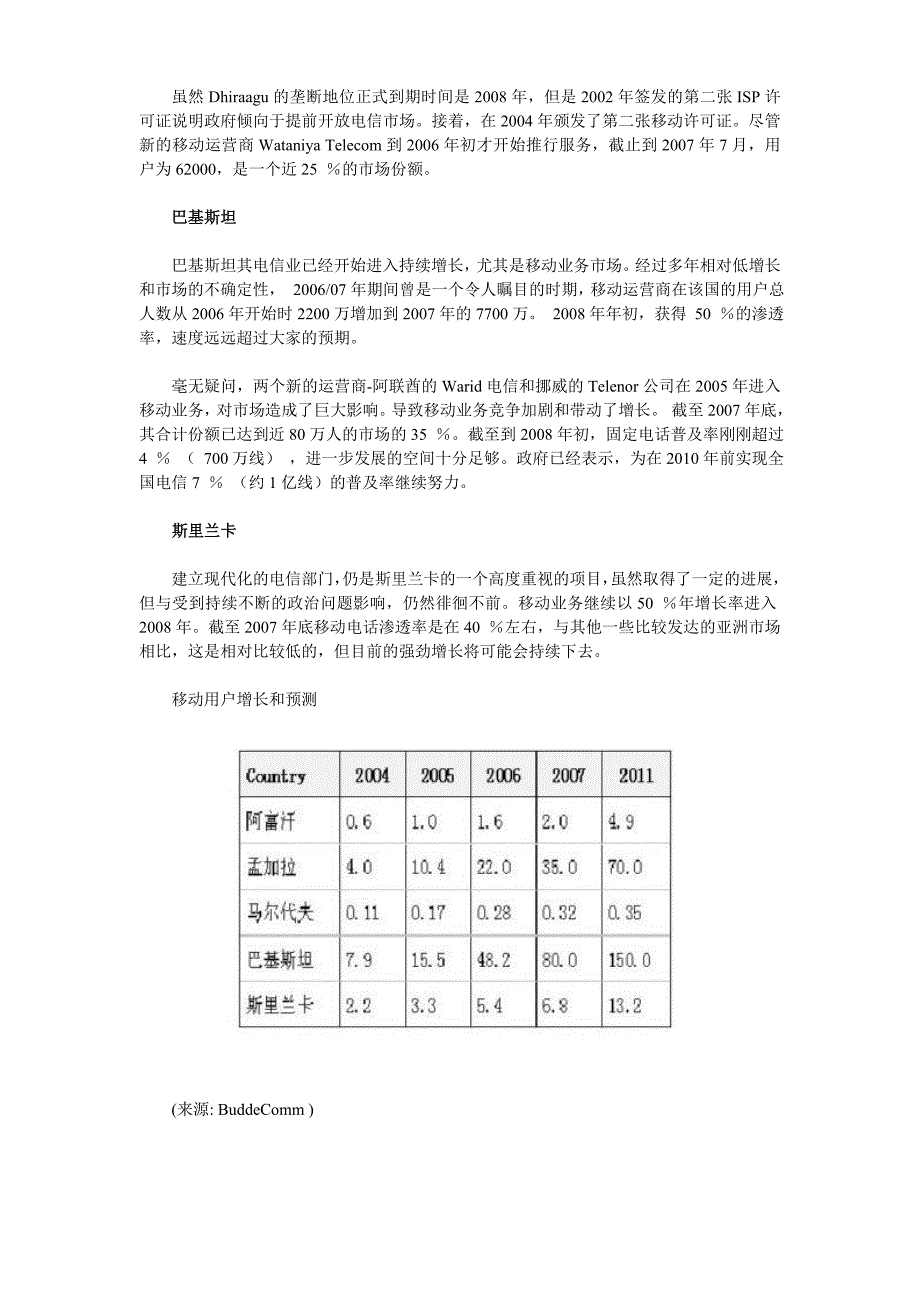 亚洲-电信、移动和宽度报告_第2页