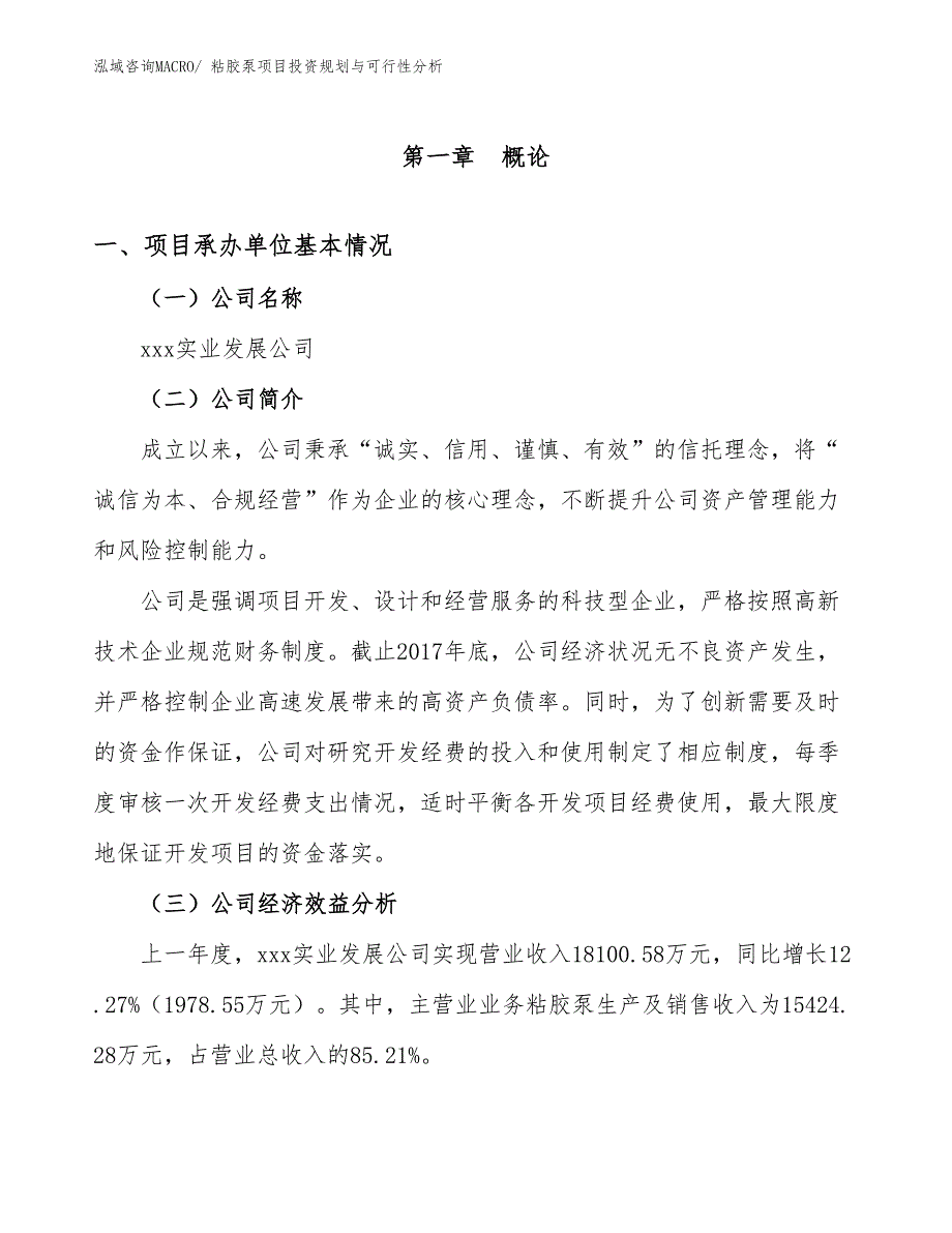 粘胶泵项目投资规划与可行性分析_第3页