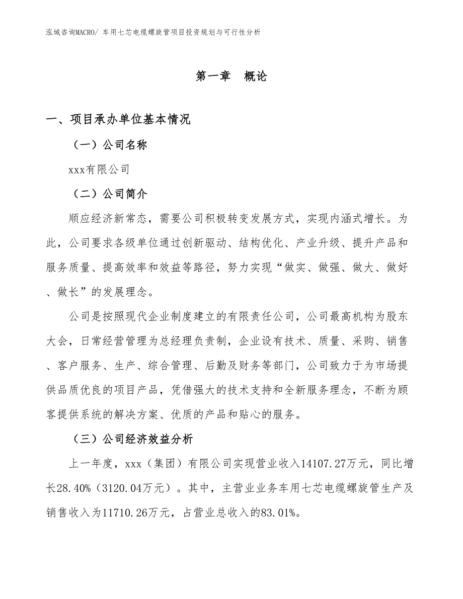 车用七芯电缆螺旋管项目投资规划与可行性分析_第3页