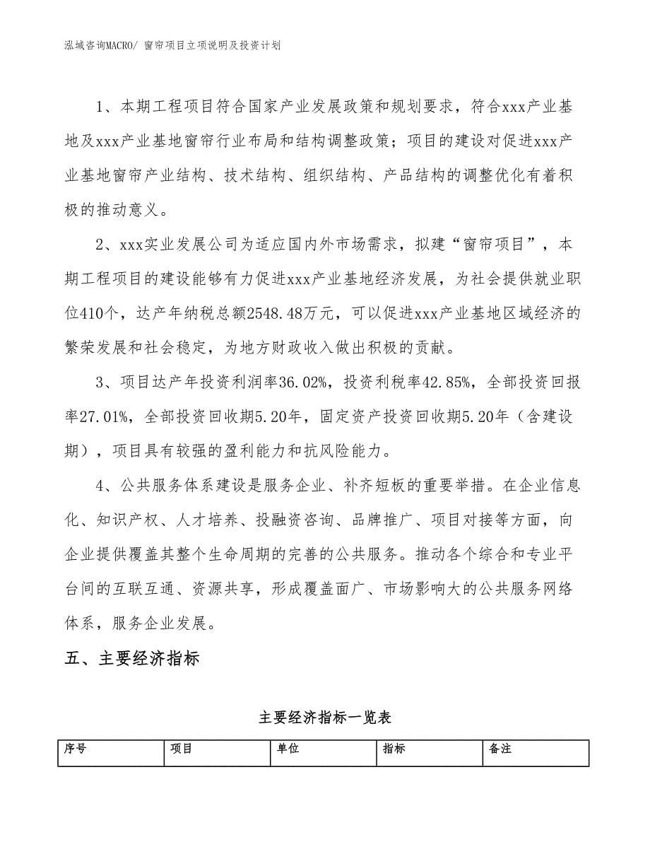 窗帘项目立项说明及投资计划_第5页