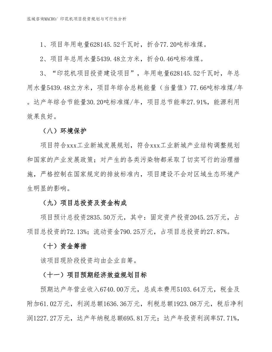 印花机项目投资规划与可行性分析_第5页