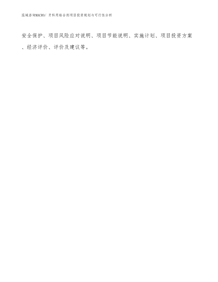 牙科用粘合剂项目投资规划与可行性分析_第2页