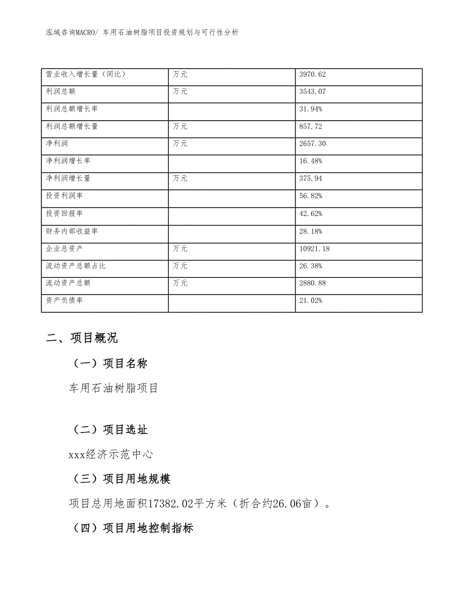 车用石油树脂项目投资规划与可行性分析_第4页