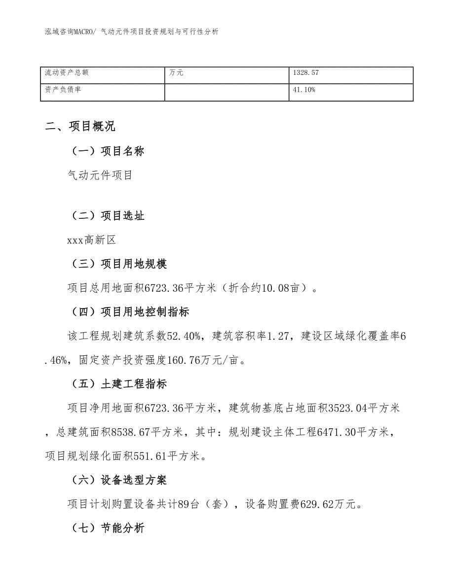 气动元件项目投资规划与可行性分析_第5页