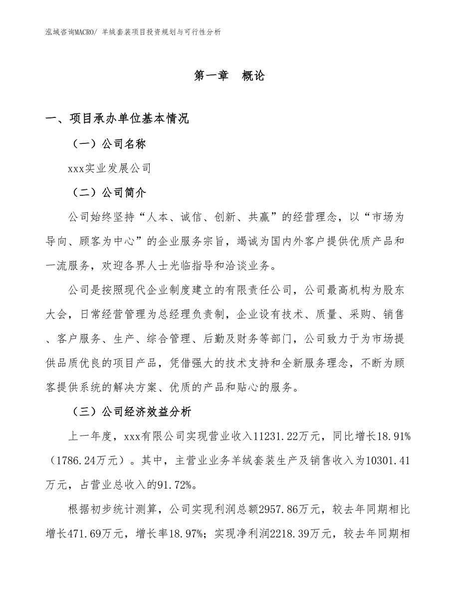 羊绒套装项目投资规划与可行性分析_第3页