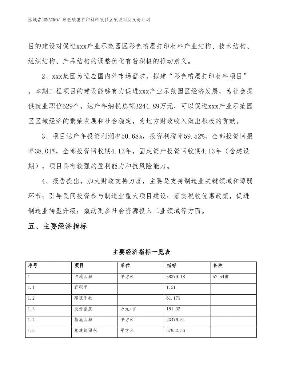 彩色喷墨打印材料项目立项说明及投资计划_第5页