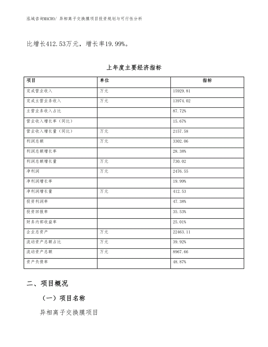 异相离子交换膜项目投资规划与可行性分析_第4页