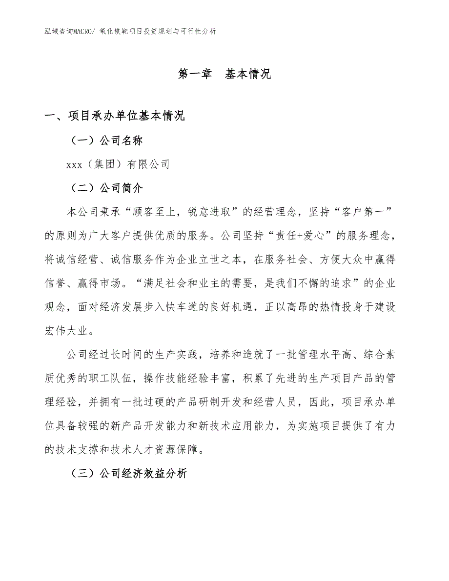 氧化镁靶项目投资规划与可行性分析_第3页