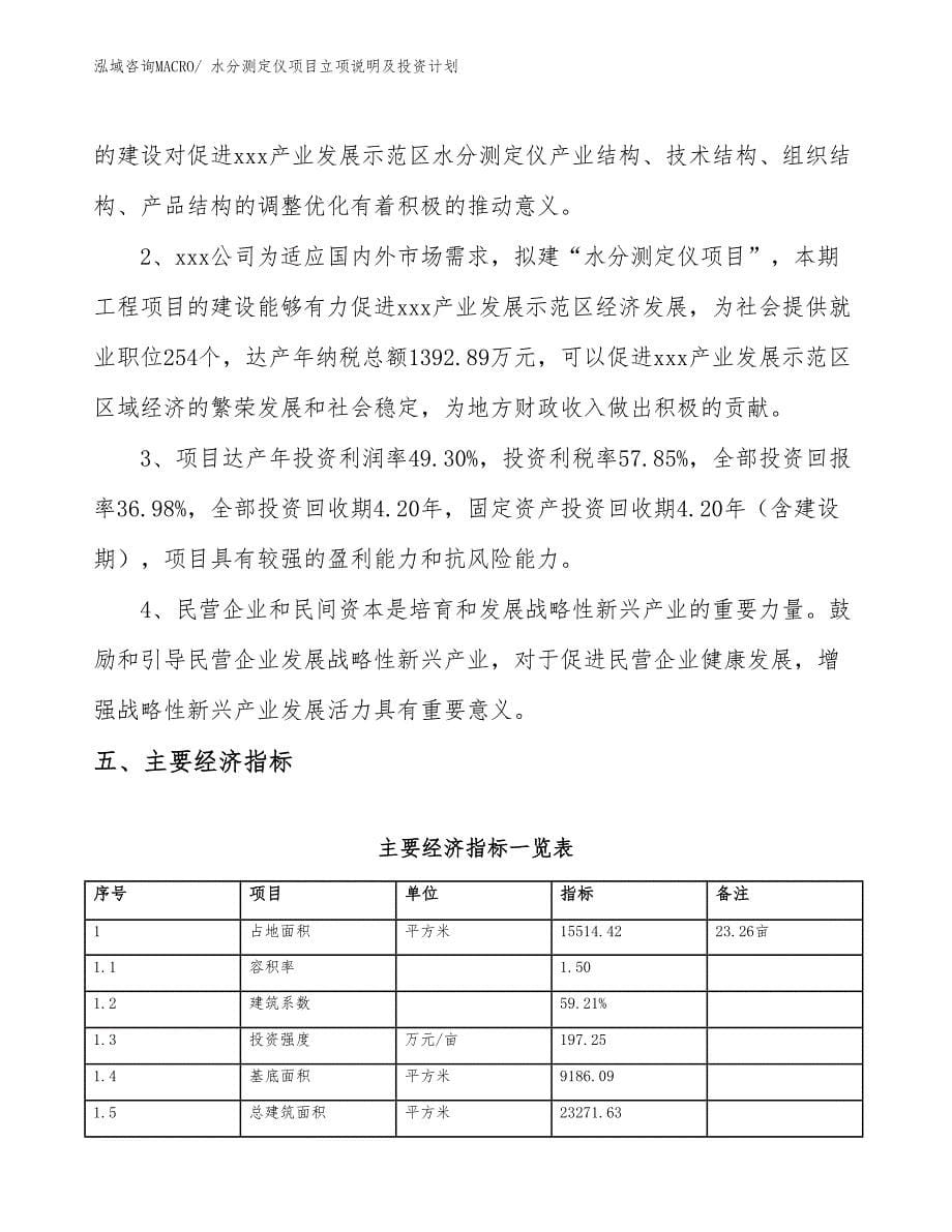 水分测定仪项目立项说明及投资计划_第5页