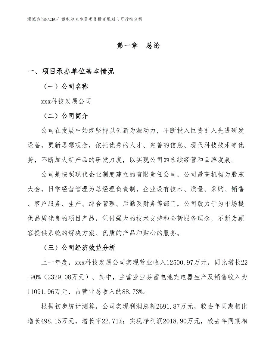 蓄电池充电器项目投资规划与可行性分析_第3页