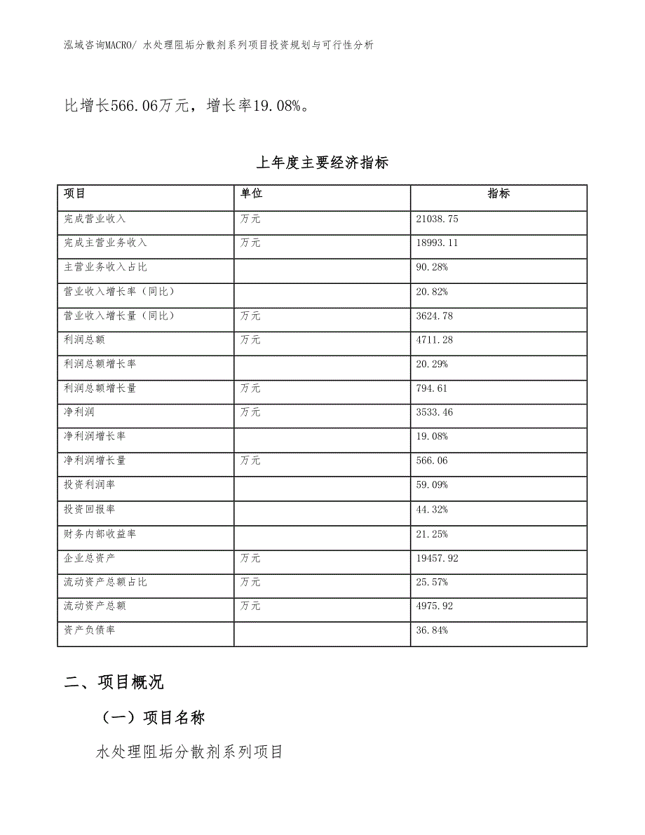 水处理阻垢分散剂系列项目投资规划与可行性分析_第4页