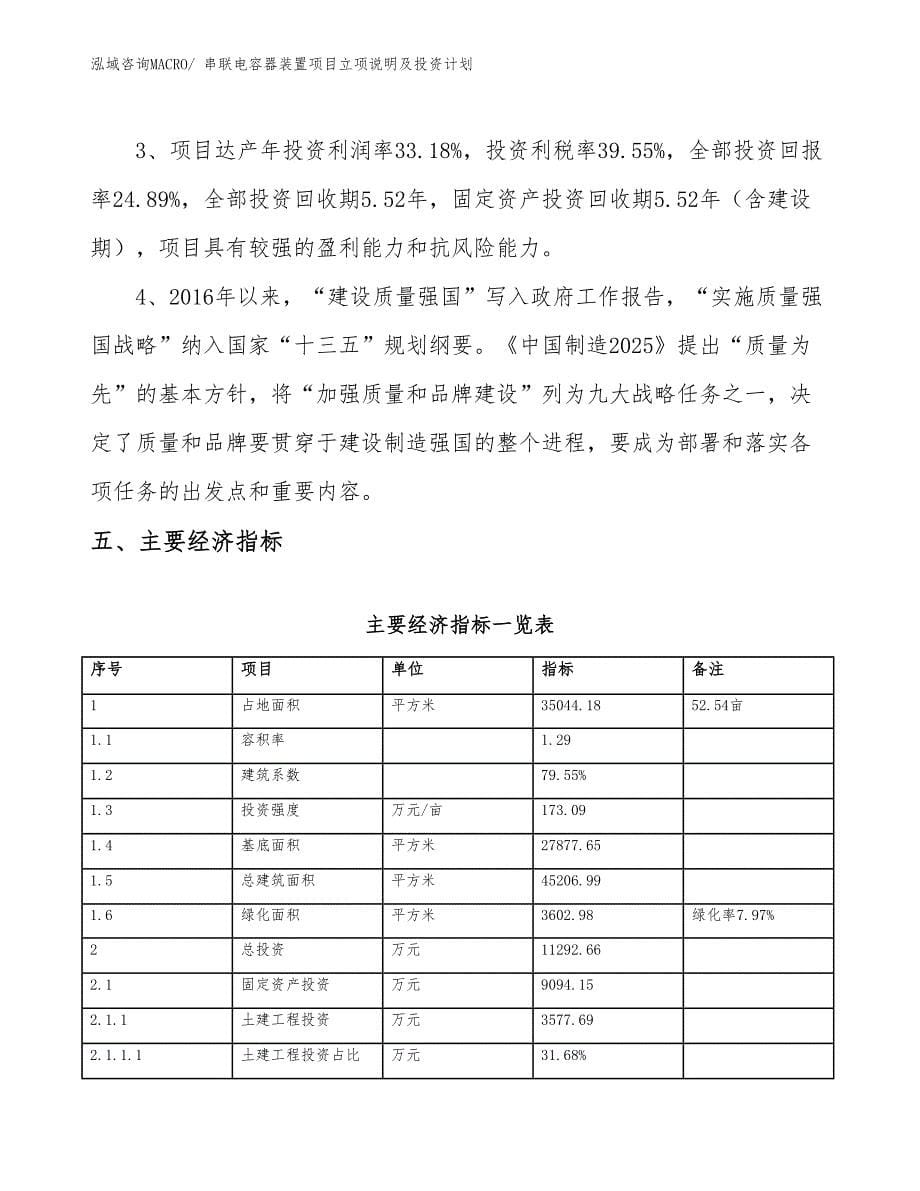 串联电容器装置项目立项说明及投资计划_第5页