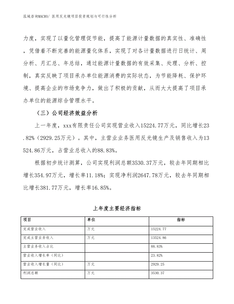 医用反光镜项目投资规划与可行性分析_第4页