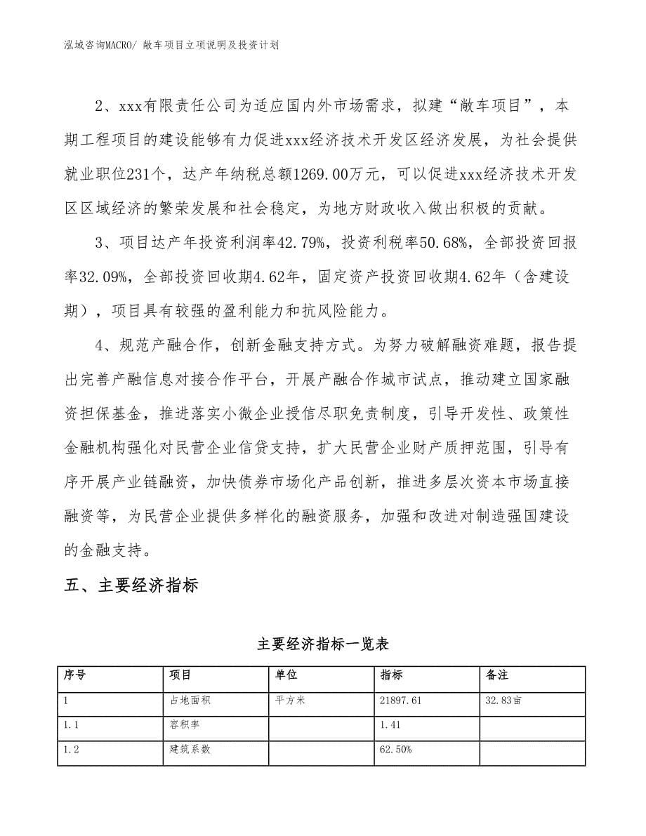 敞车项目立项说明及投资计划_第5页