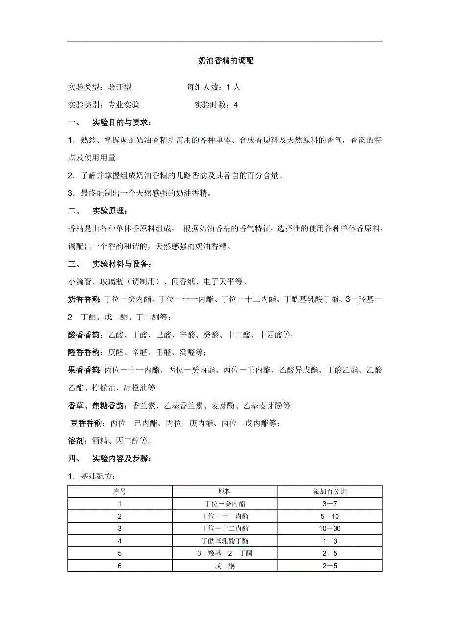 《奶油香精的调配》word版_第1页