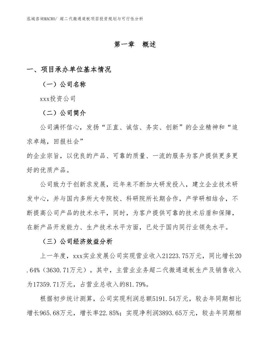 超二代微通道板项目投资规划与可行性分析_第3页