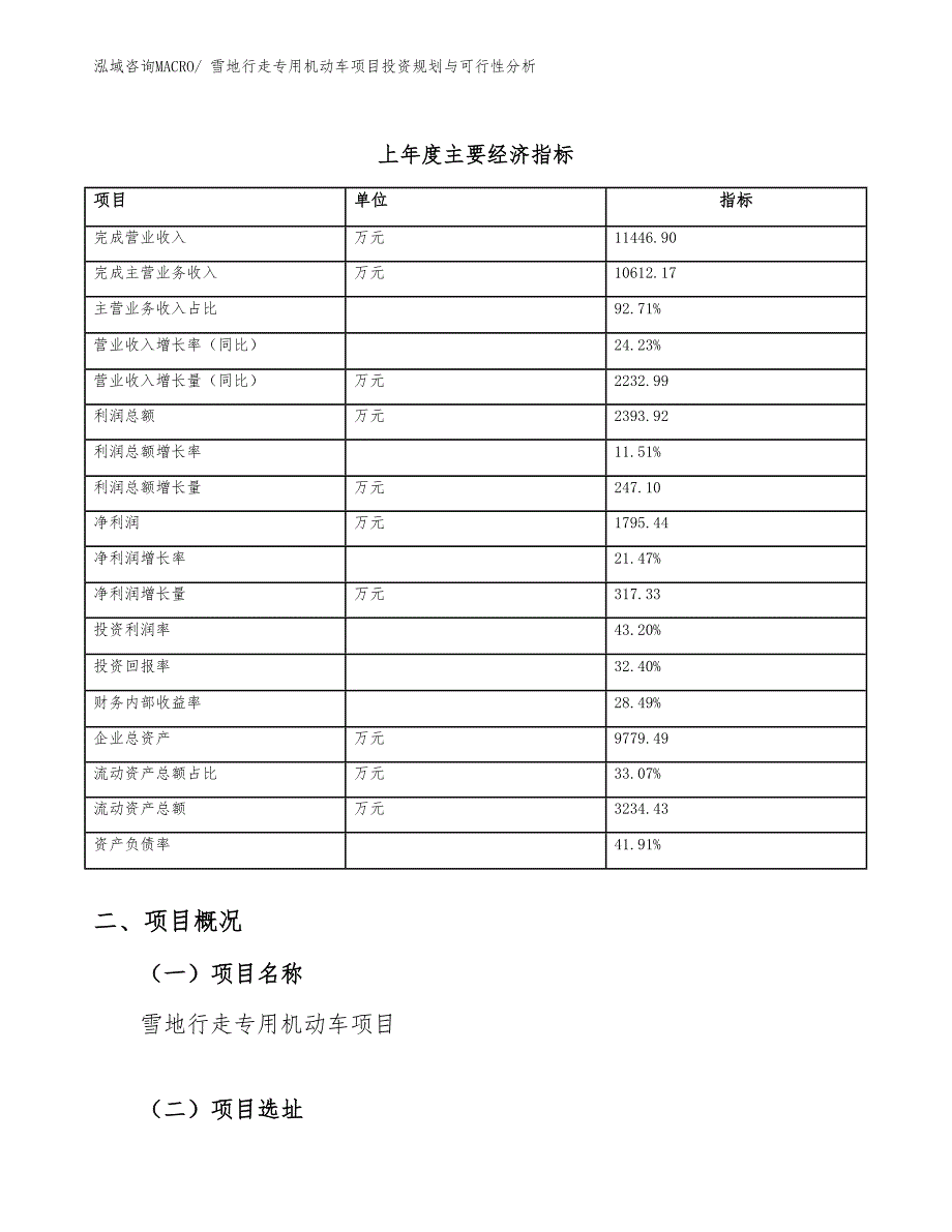 雪地行走专用机动车项目投资规划与可行性分析_第4页